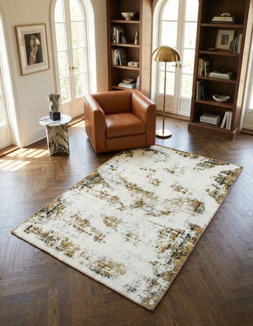 3' 10 x 6' Hand Knotted Ultra Vintage Persian Wool Rug