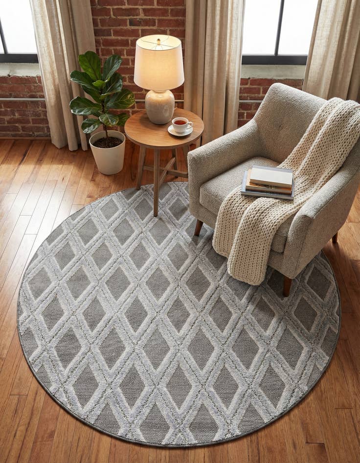 Detail image of 5' 3 x 5' 3 Arlo Round Rug