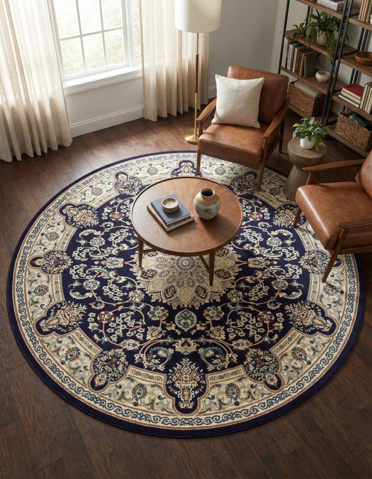 Detail image of 10' x 10' Nain Design Round Rug