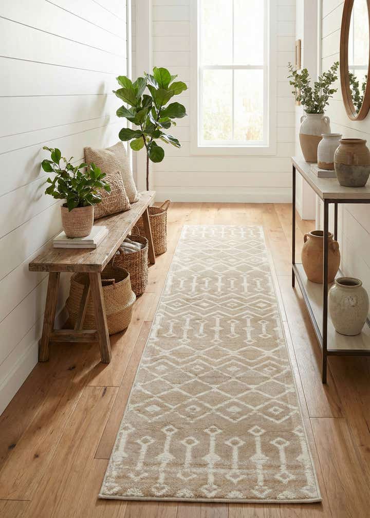 2' x 9' 10 Kasbah Trellis Runner Rug