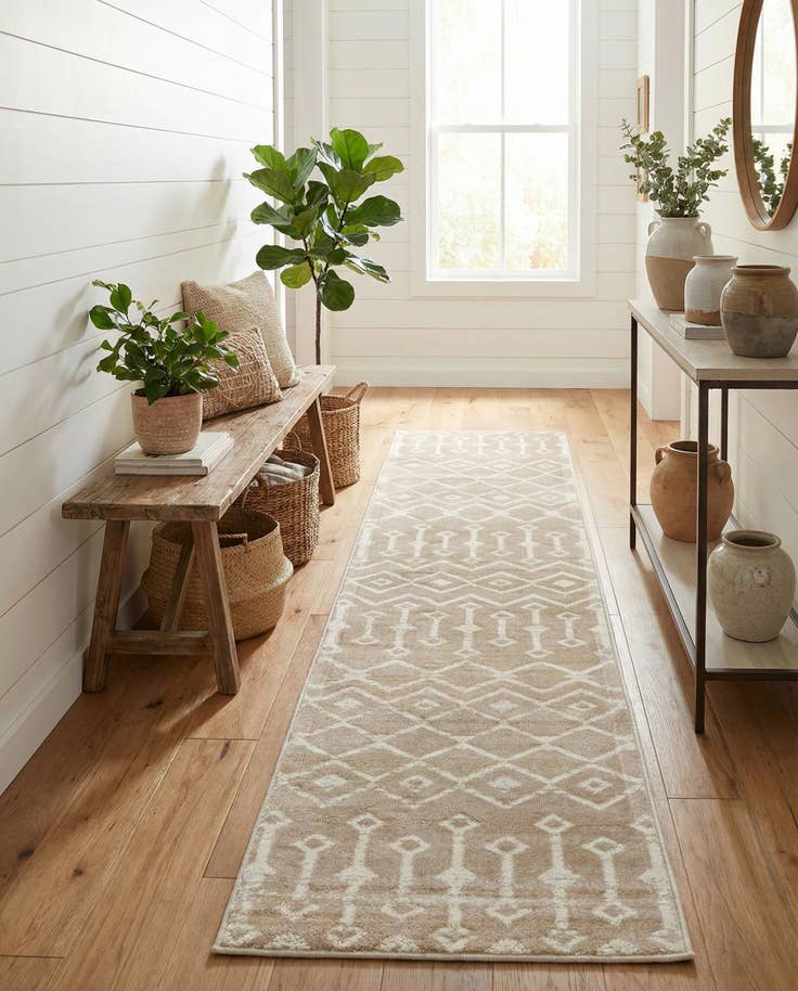 Detail image of 2' x 9' 10 Kasbah Trellis Runner Rug