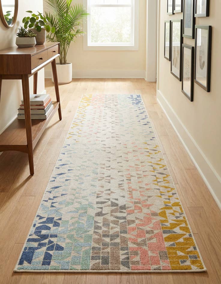 Detail image of 2' x 10' Lotus Runner Rug