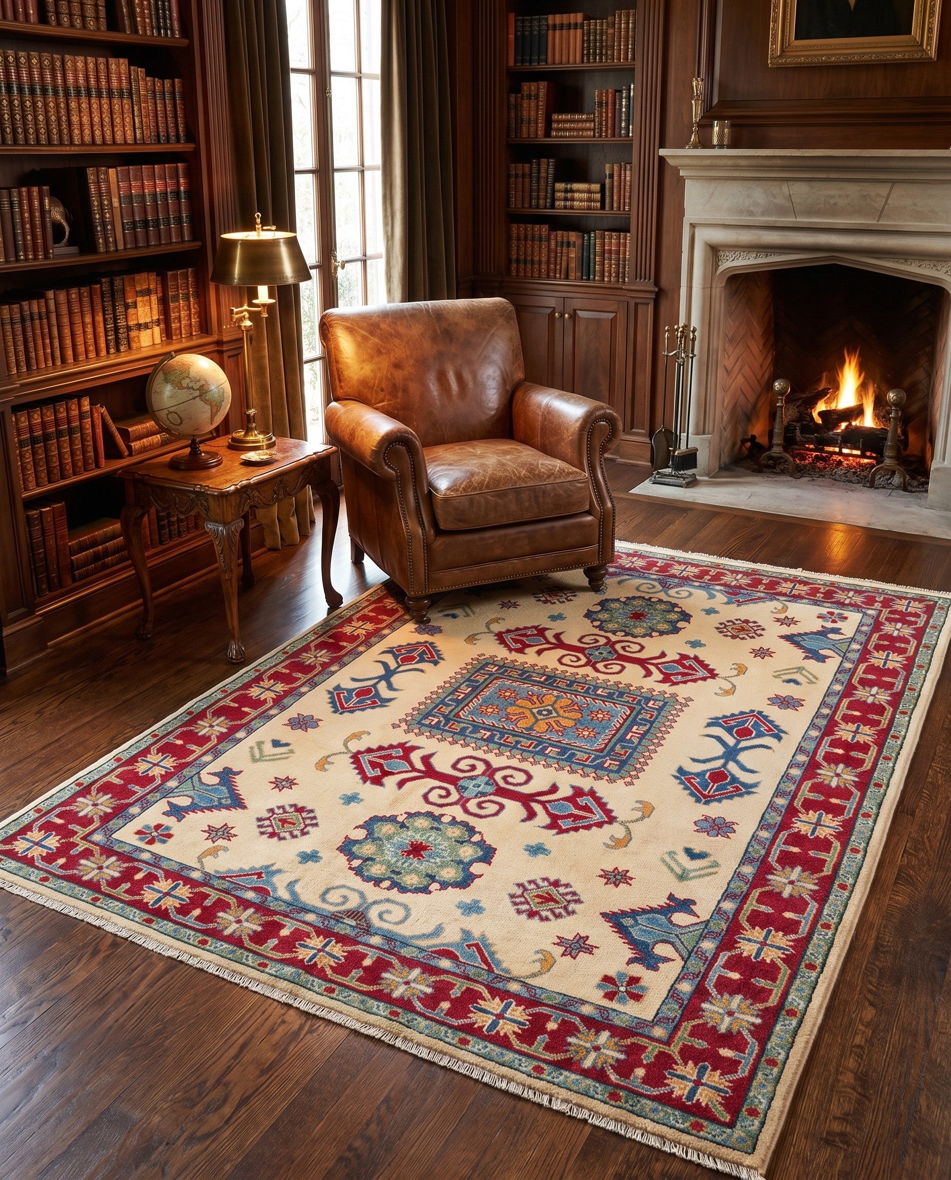 150cm x 210cm Hand Knotted Kazak Rug