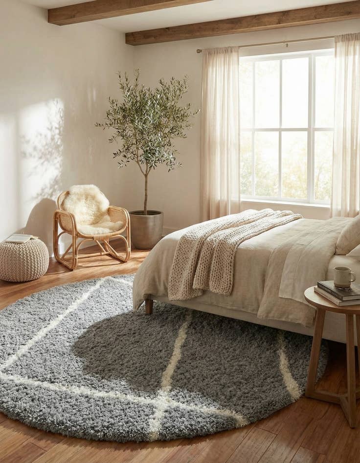 Detail image of 8' x 8' Infinity Shag Round Rug