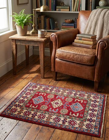 2' 1 x 2' 11 Hand Knotted Kazak Rug