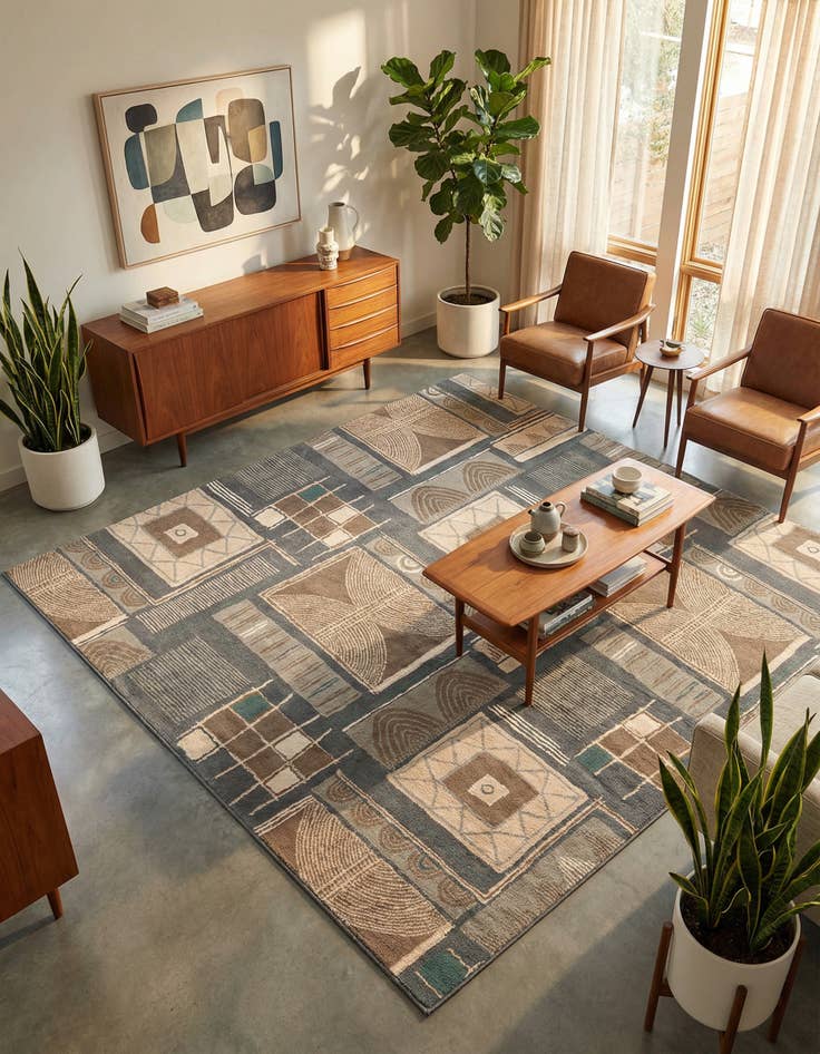 Detail image of 10' x 10' Savannah Square Rug