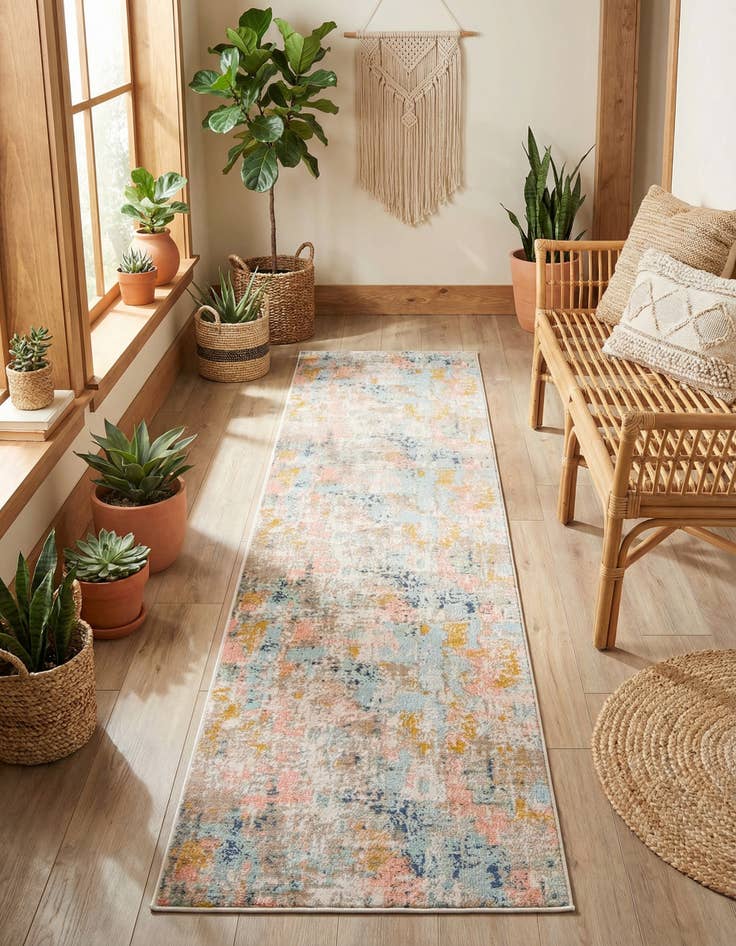 Detail image of  2' x 10' Lotus Runner Rug