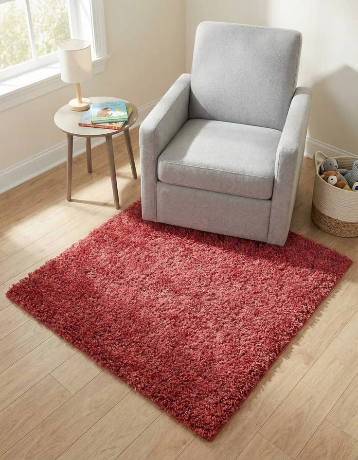 Detail image of 3' 3 x 3' 3 Zermatt Shag Square Rug