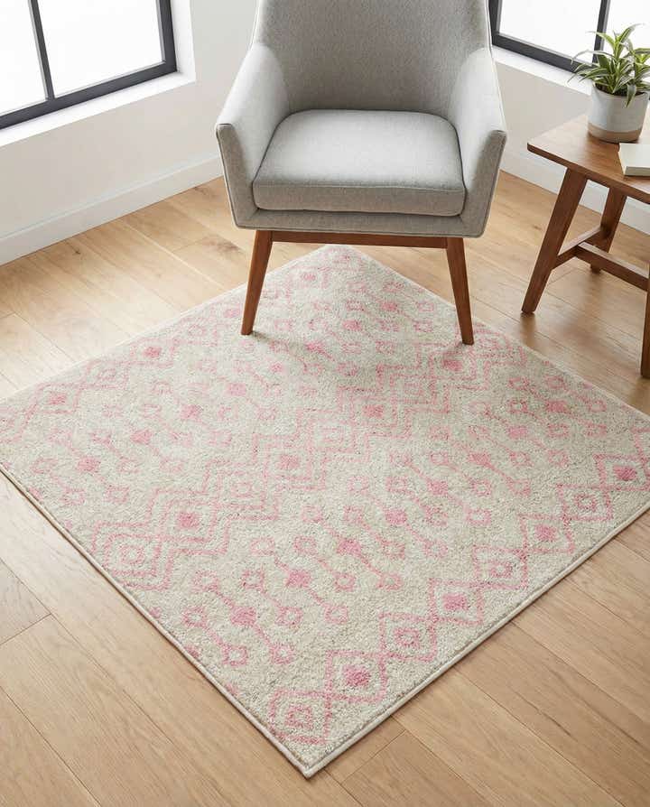 3' 3 x 3' 3 Moroccan Trellis Square Rug
