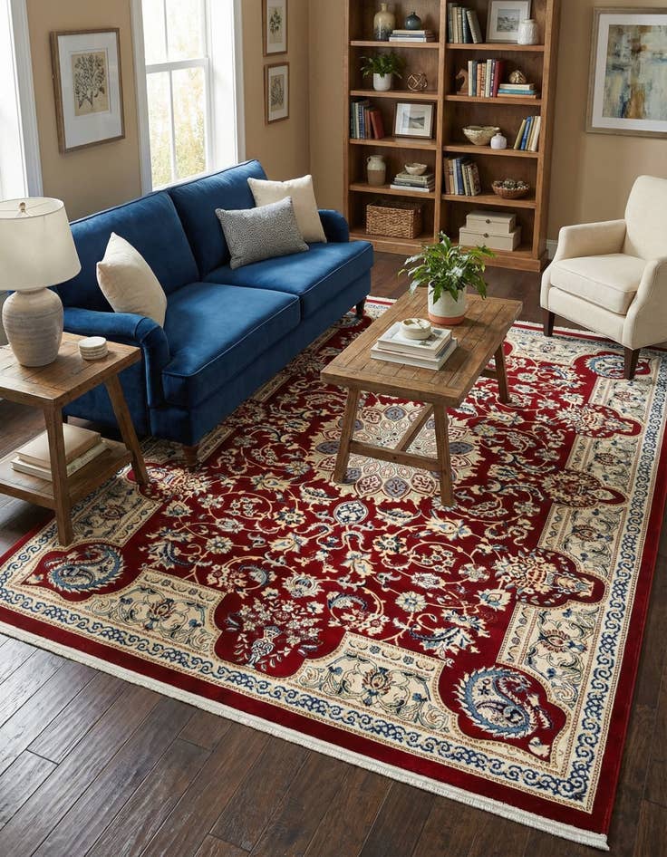 Detail image of 7' 10 x 10' Nain Design Rug