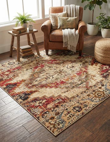 5' 3 x 5' 3 Saturn Square Rug