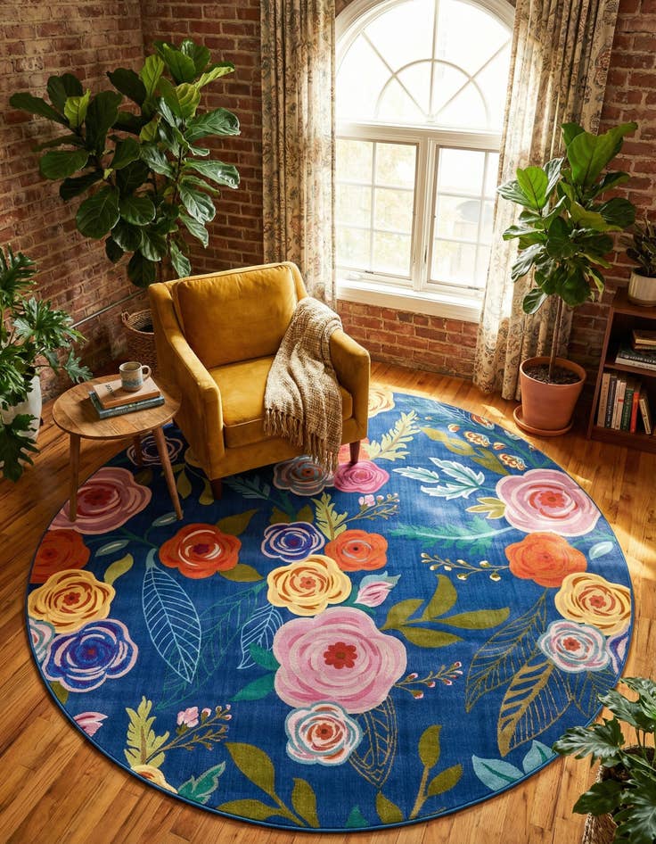 Detail image of 10' x 10' Blossom Round Rug