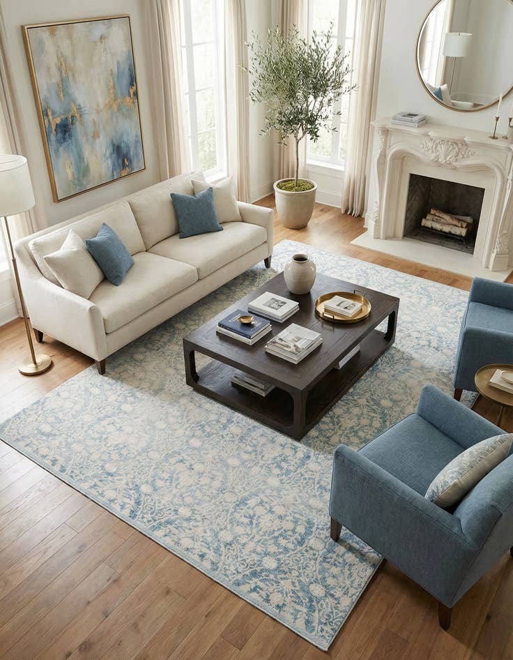 Detail image of  8' x 11' 4 Modern Classical Rug