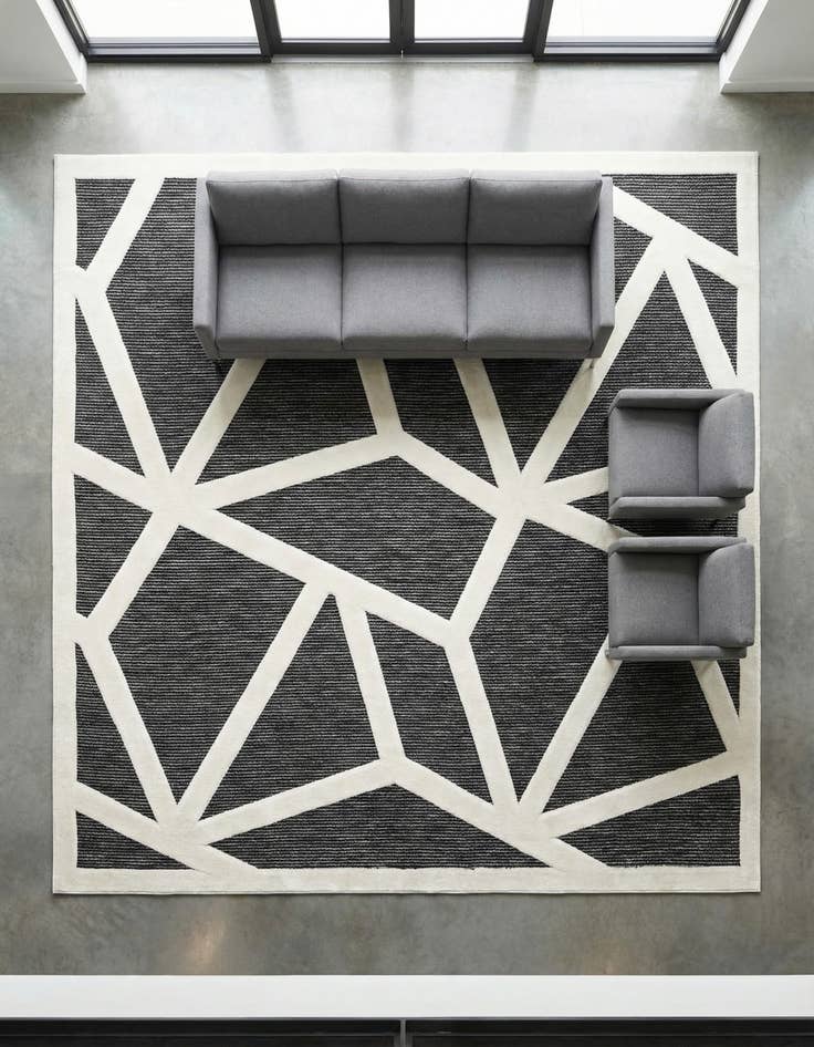 Detail image of 10' x 10' Prismatic Square Rug