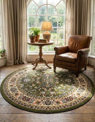5' 3 x 5' 3 Yasmin Round Rug