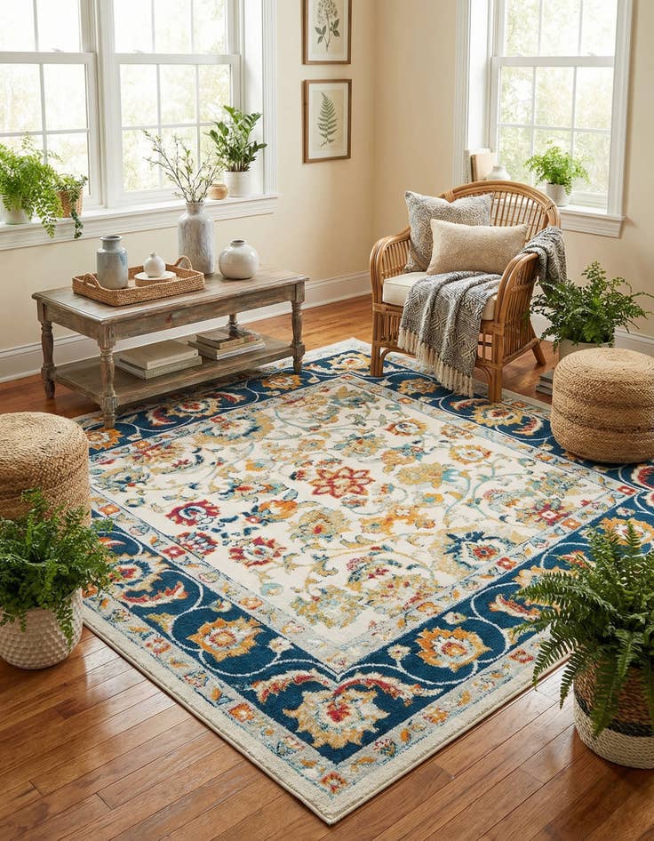 Detail image of 7' 10 x 7' 10 Aurelia Square Rug