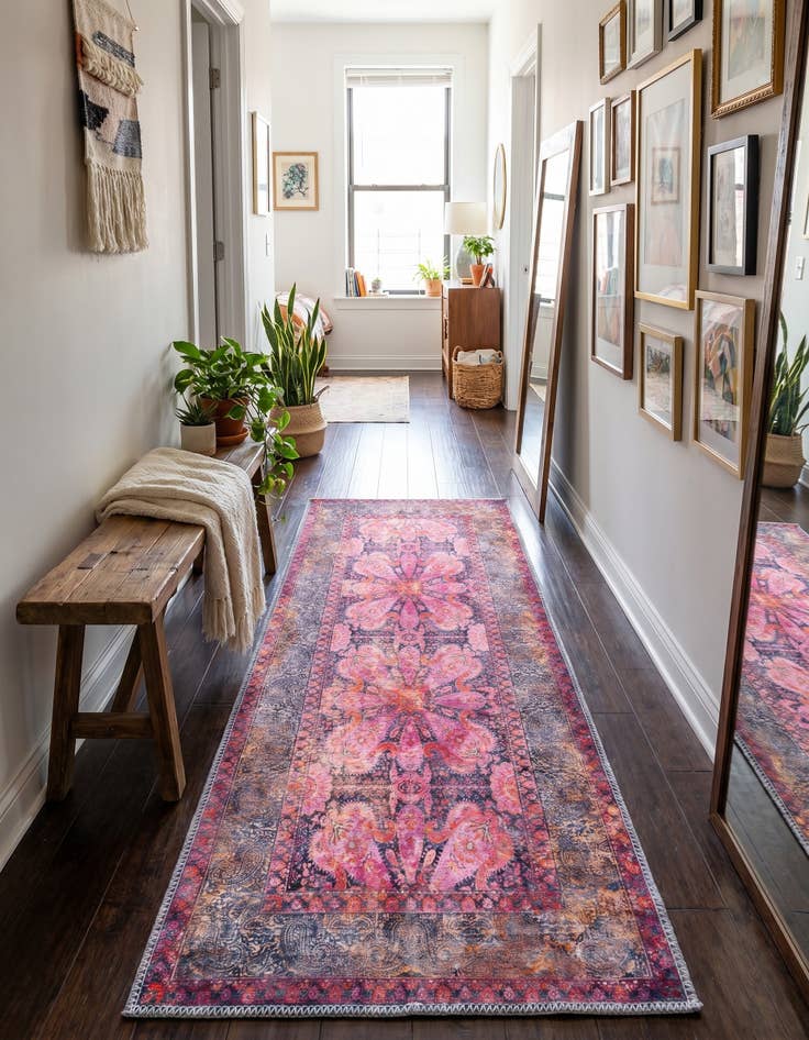 Detail image of 2' x 5' Washable Mangata Runner Rug