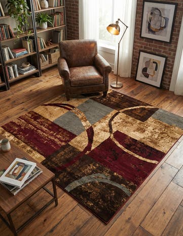 7' x 7' Cafe Square Rug