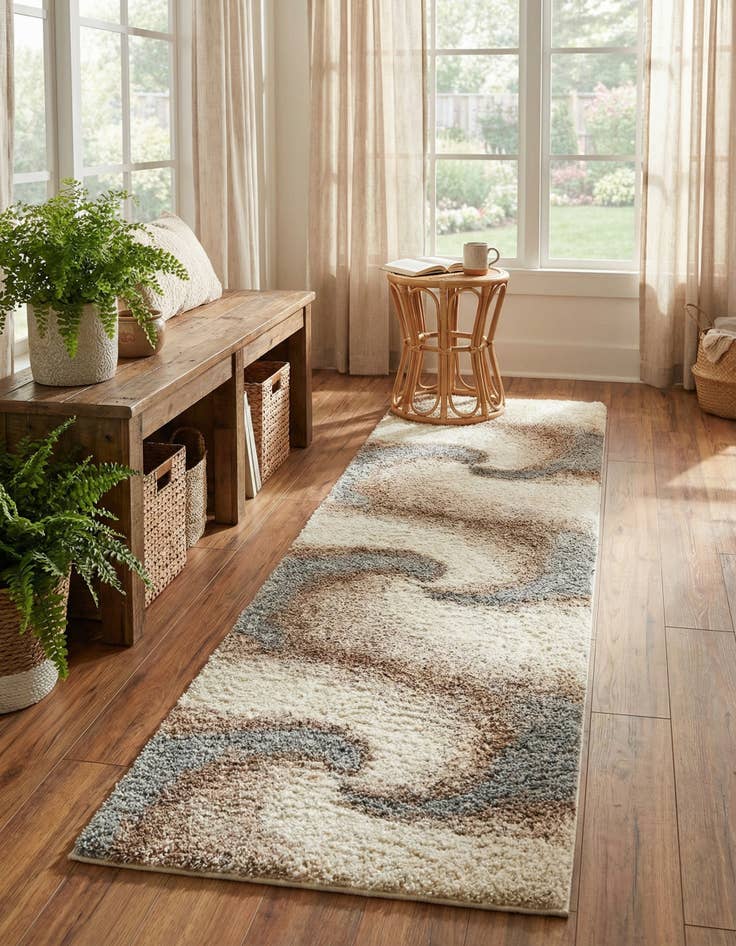Detail image of 2' 7 x 10' Soft Touch Shag Runner Rug