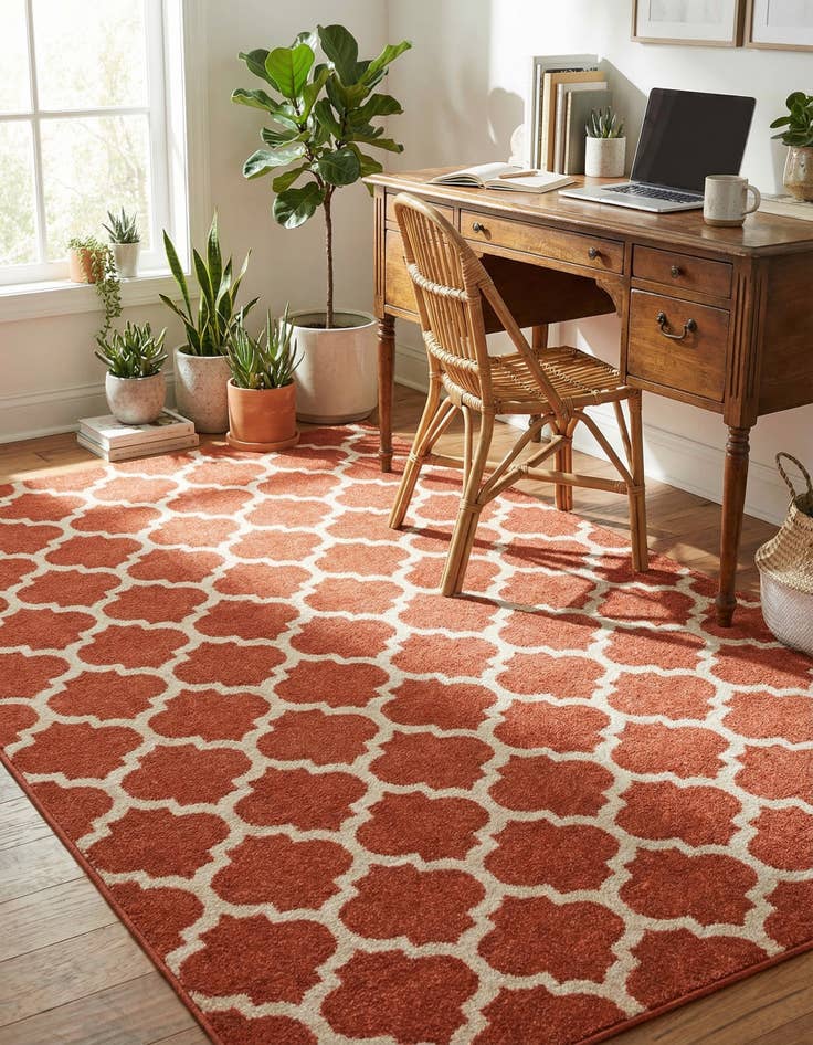 Detail image of 5' x 8' Lattice Rug