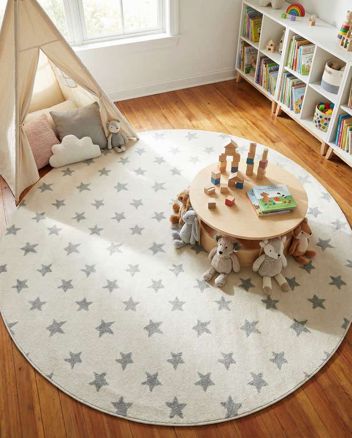 7' 10 x 7' 10 Whimsy Kids Round Rug