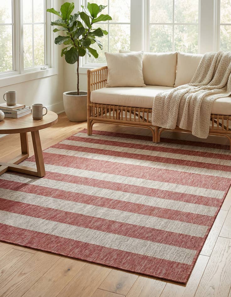 Detail image of 6' x 9' Washable Ribbon Indoor / Outdoor Rug