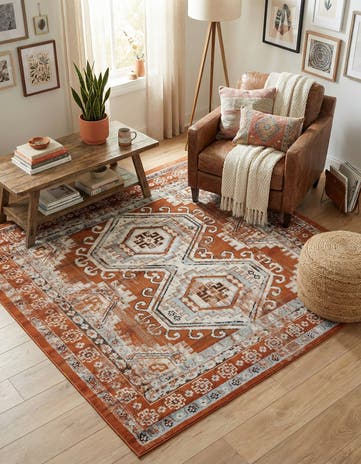 5' 3 x 5' 3 Charlotte Square Rug