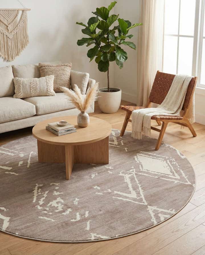 8' x 8' Uptown Carnegie Hill Round Rug