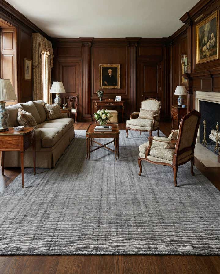 9' x 12' Hand Woven Jill Zarin English Manor Farmhouse Wool Rug