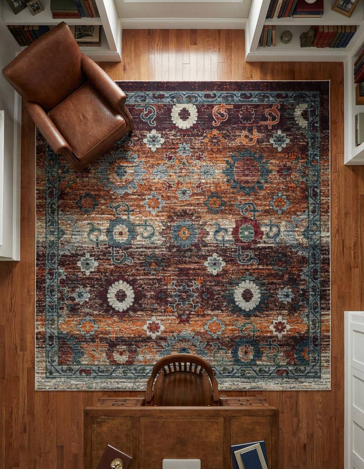 Detail image of 8' x 8' Isabella Square Rug