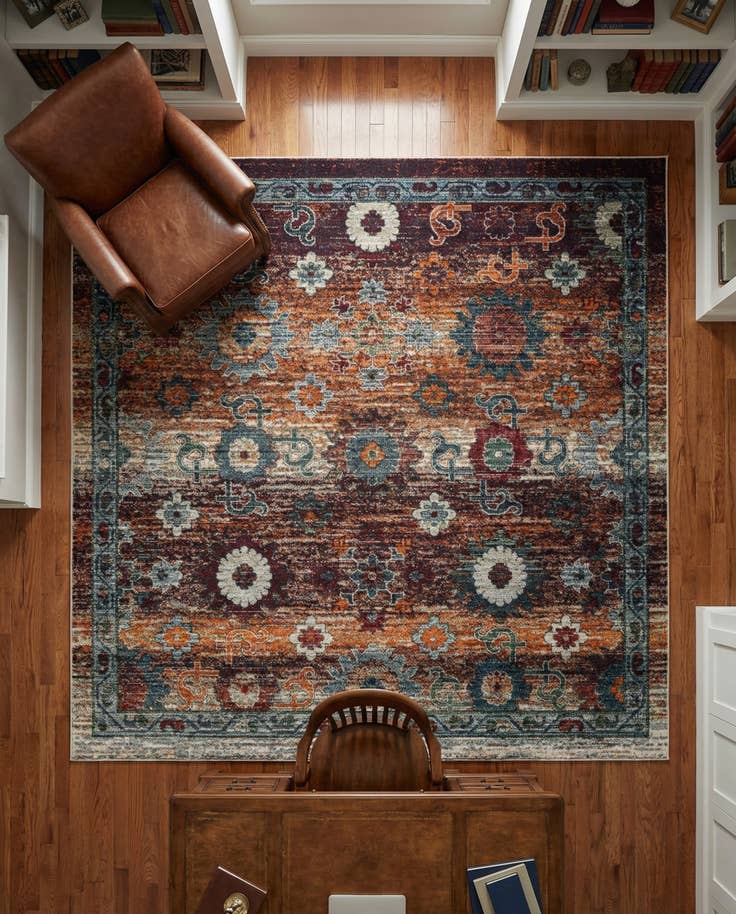 Detail image of 8' x 8' Isabella Square Rug