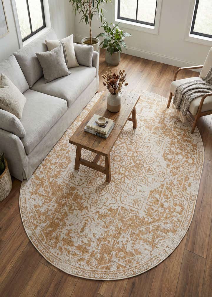 7' 10 x 10' Easy-Clean Jill Zarin Dubai Indoor / Outdoor Oval Rug