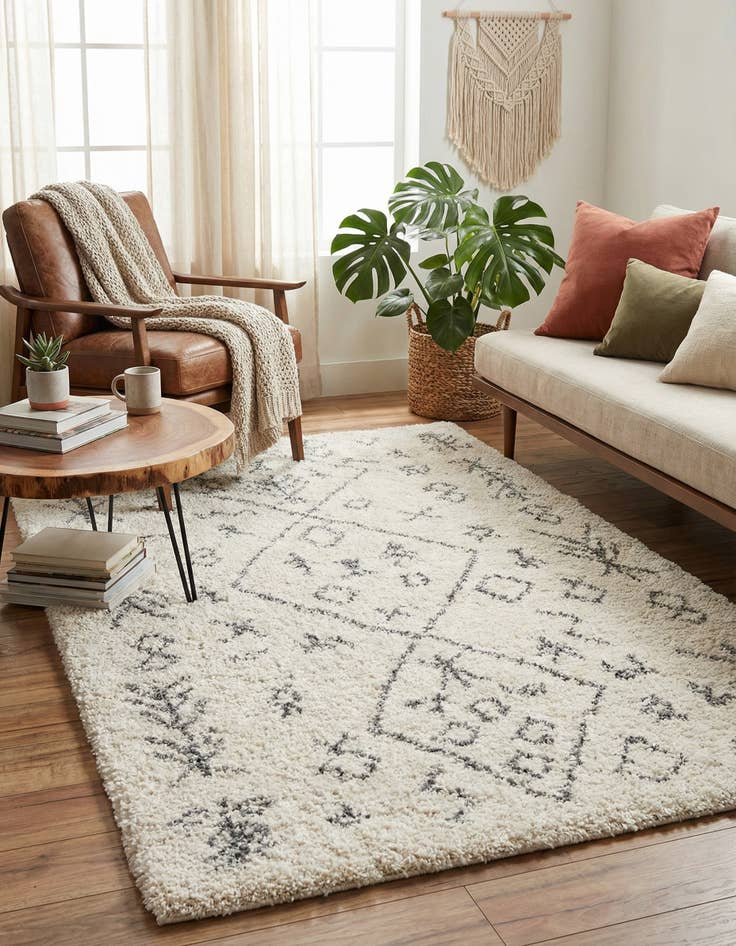 Detail image of 5' x 8' Marrakesh Shag Rug