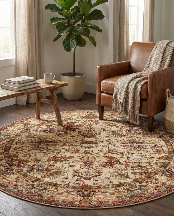 7' 10 x 7' 10 Saturn Round Rug