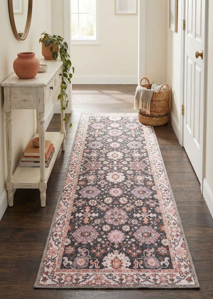 2' x 6' 1 Washable Timeless Runner Rug