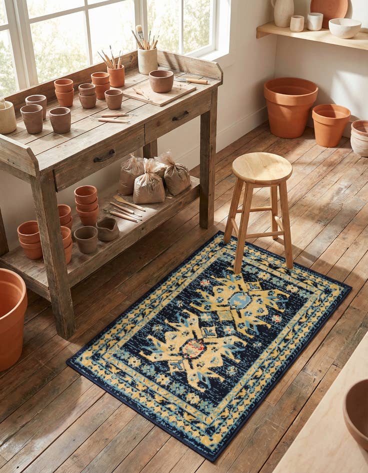 Detail image of 2' x 3' Heriz Design Rug