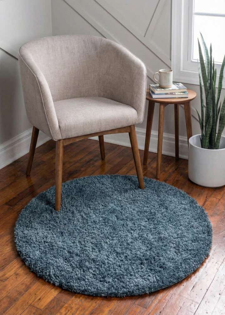 3' x 3' Zermatt Shag Round Rug