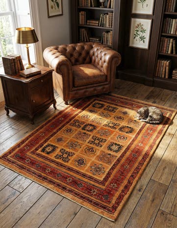 3' 6 x 4' 10 Kashkuli Wool Rug