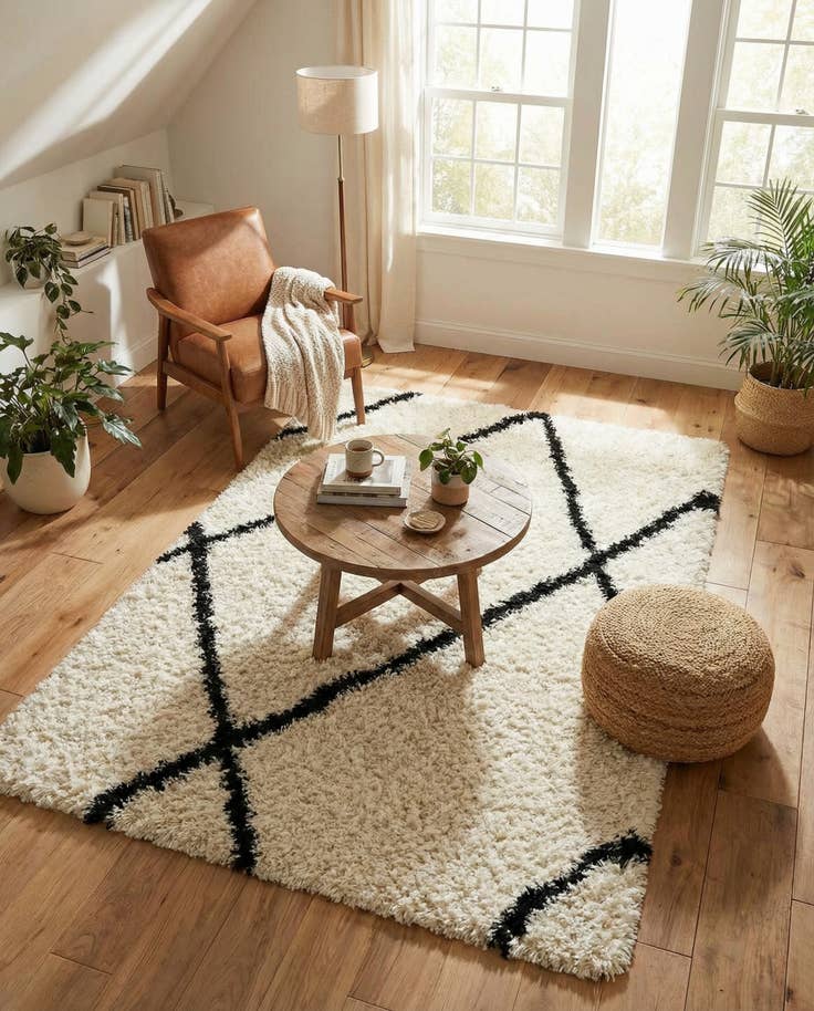 Detail image of 5' x 8' Infinity Shag Rug