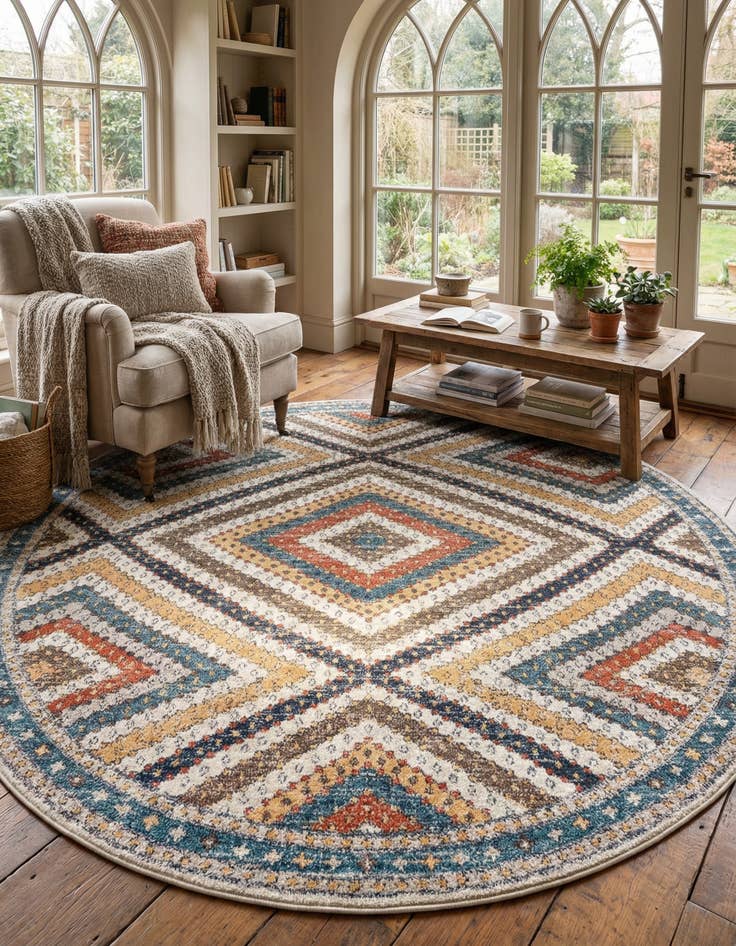 Detail image of 10' x 10' Aramis Round Rug