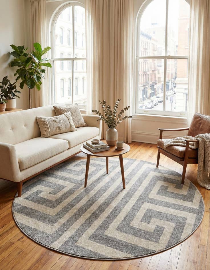 Detail image of 6' x 6' Hera Round Rug