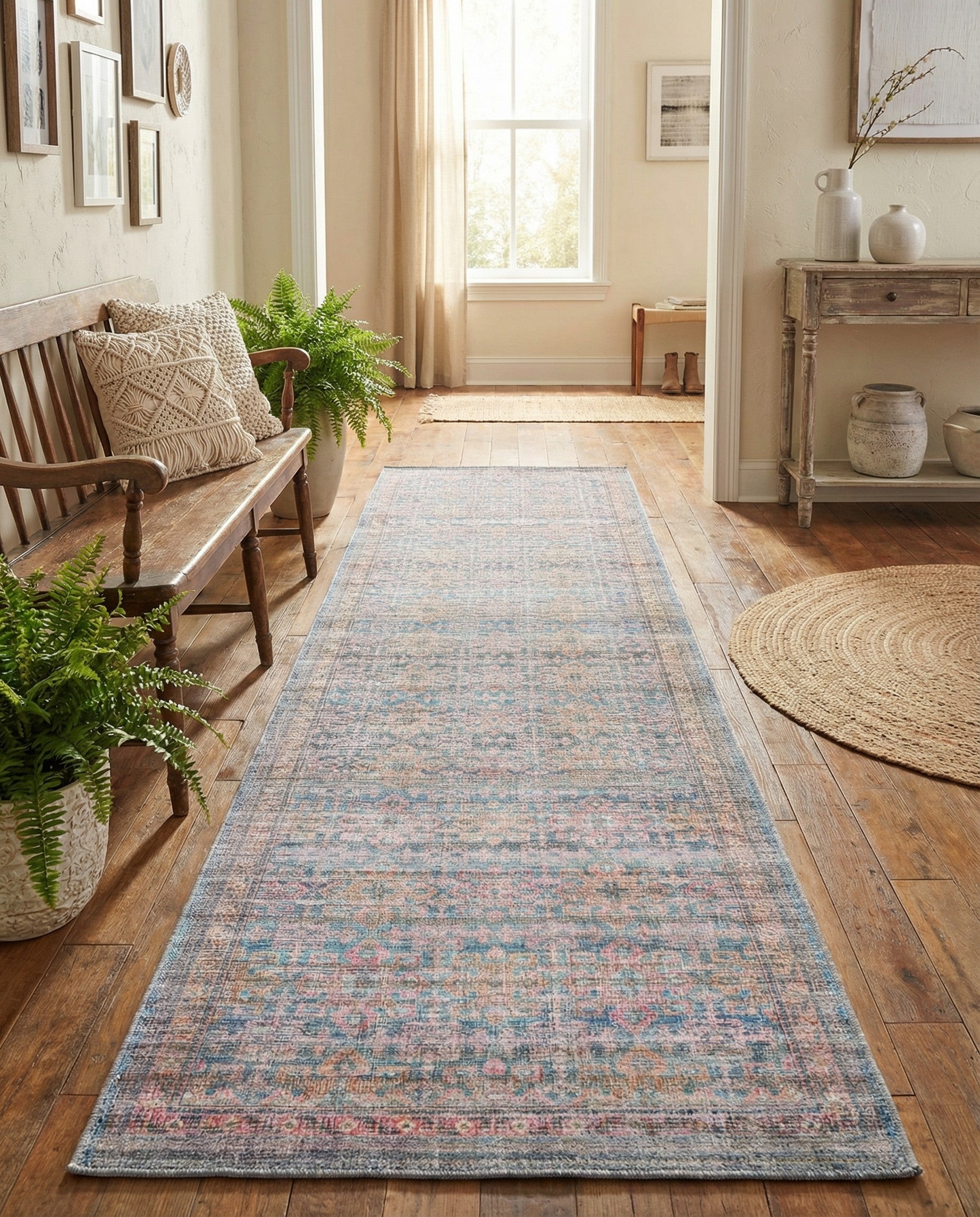 2' x 7' 10 Washable Nostalgia Runner Rug