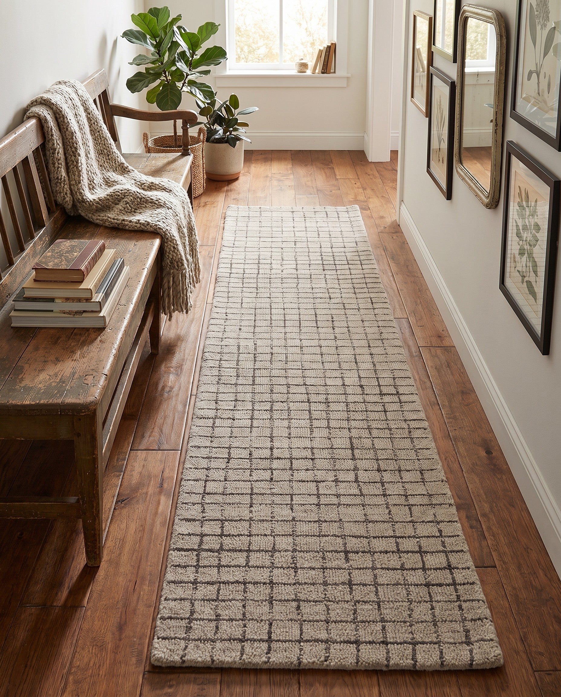 2' x 8' Heritage Line Wool Runner Rug