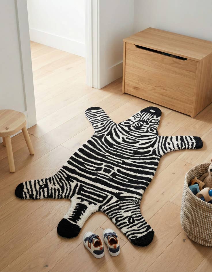 Detail image of 2' 2 x 3' 1 Playtime Kids Wool Freeform Rug