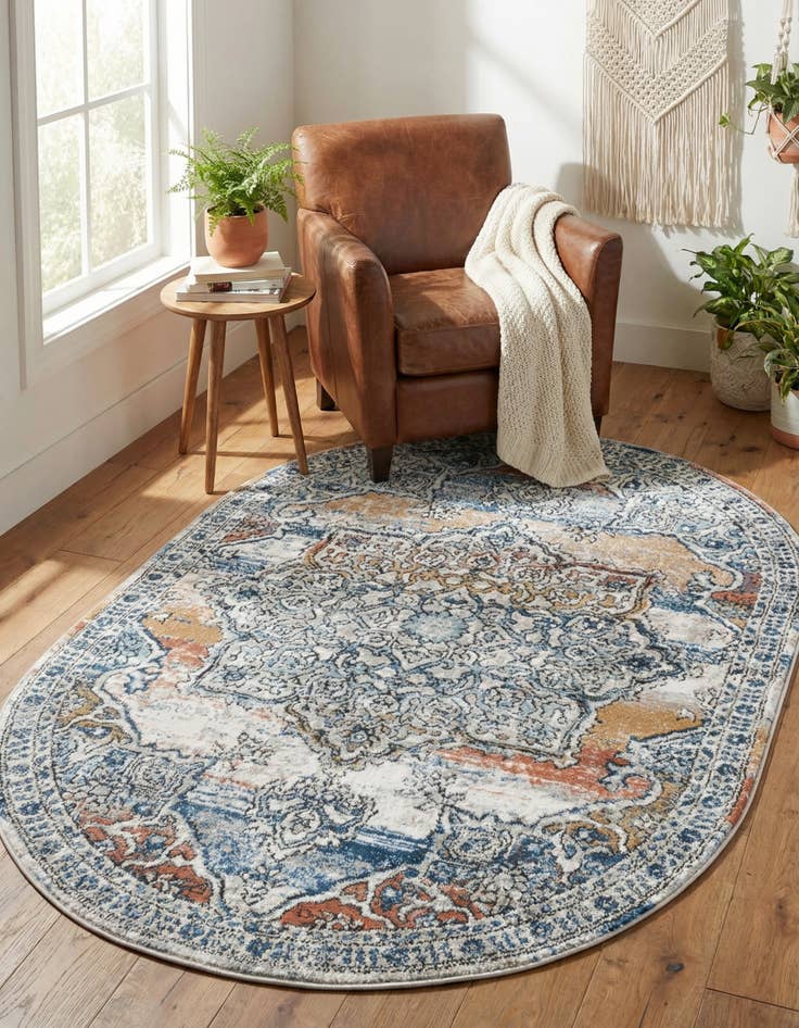Detail image of 4' x 6' Nyla Oval Rug