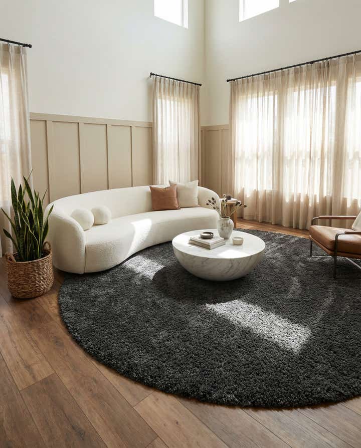 10' x 10' Zermatt Shag Round Rug