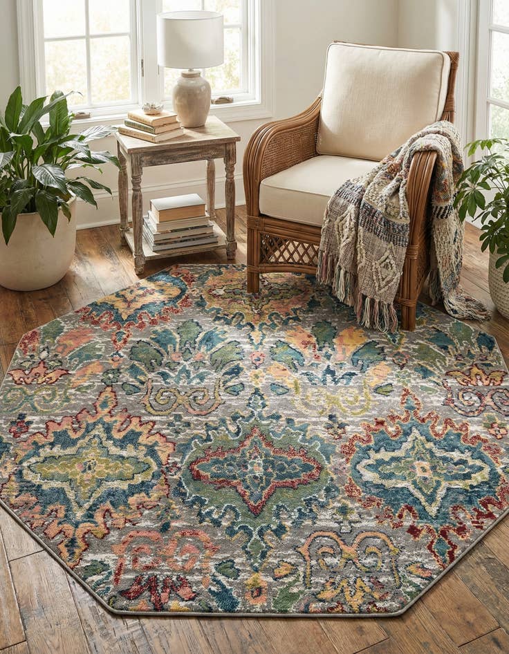 Detail image of 7' x 7' Charleston Octagon Rug