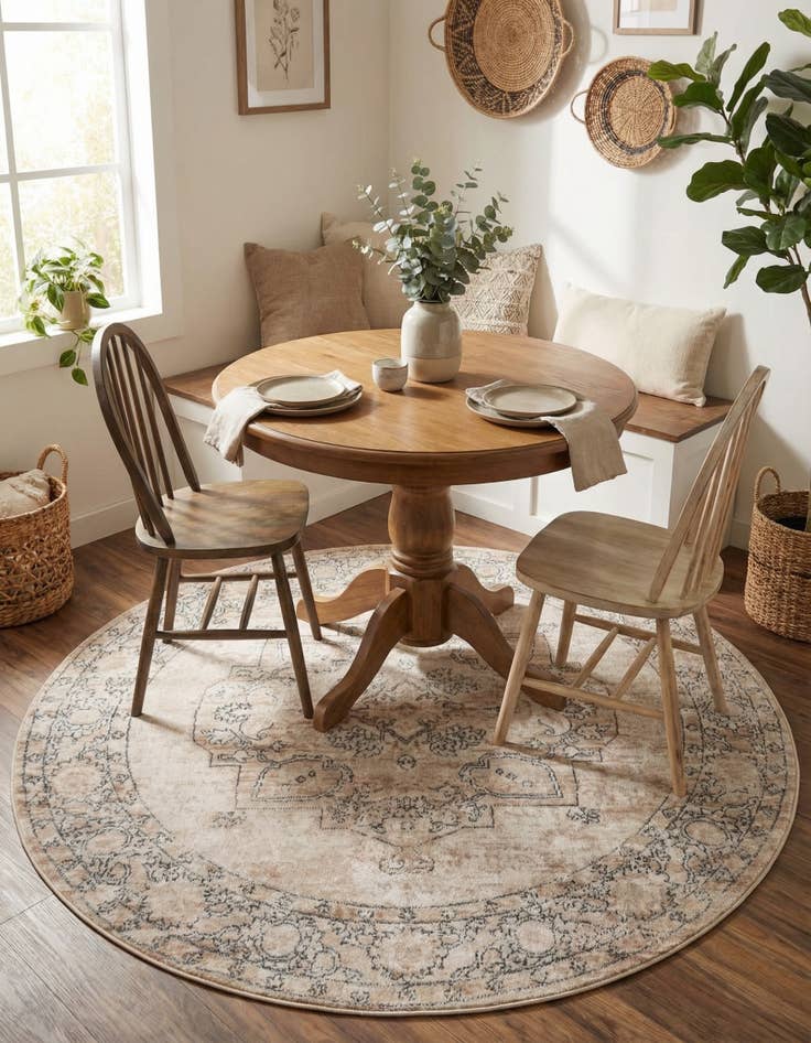 Detail image of 6' x 6' Oregon Round Rug