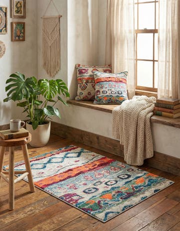 2' 2 x 3' Washable Vivid Rug