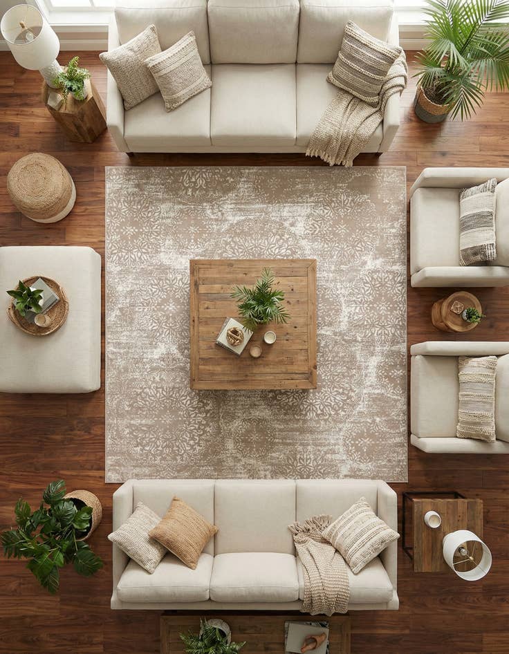 Detail image of 7' 10 x 7' 10 Monte Carlo Square Rug